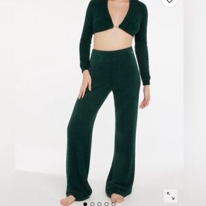 Savage Green Fluff It Up Knit Pants